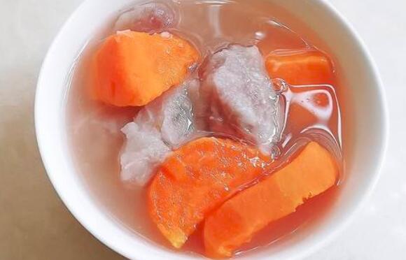 甜红薯汤怎么做