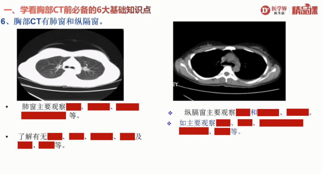 胸部CT6大基本点+8大征象，一节课理清！