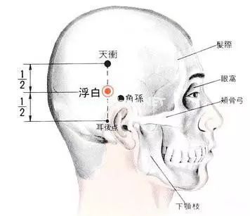 白发增多，刮刮“浮白穴”